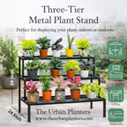 Three- Tier Metal Plant Stand - The Urban Planters