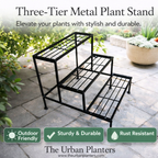 Three- Tier Metal Plant Stand - The Urban Planters