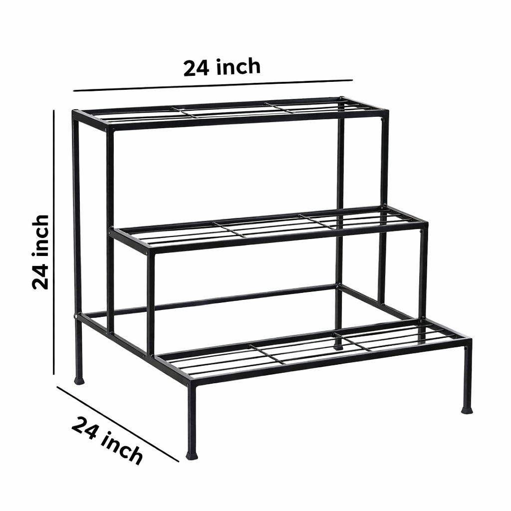 Three- Tier Metal Plant Stand - The Urban Planters