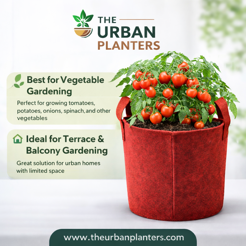 12*12 Inch Geo Fabric Grow Bag | 450 GSM | Best for Vegetables